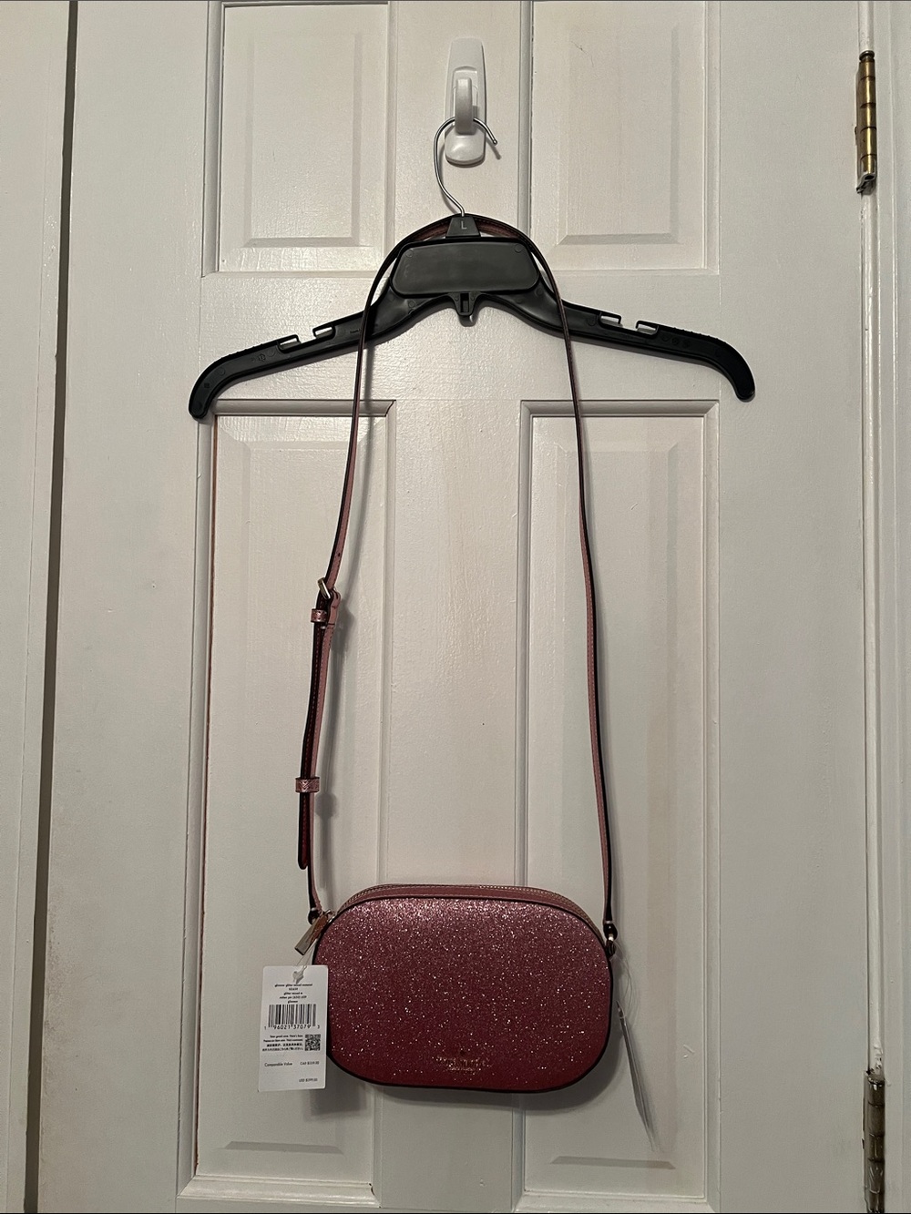 kate spade metallic rose glitter crossbody bag - Picture 3 of 4